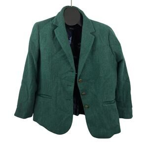 Talbots Green Wool Blend Blazer